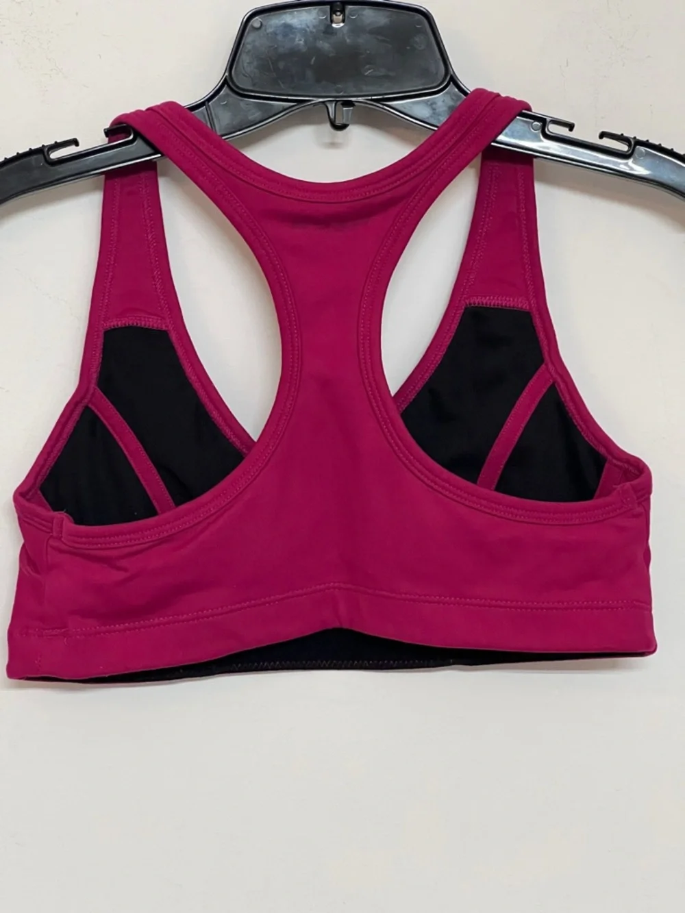 🌞 bebe vintage y2k fitness pullover sports bra hot pink/maroon women size S
